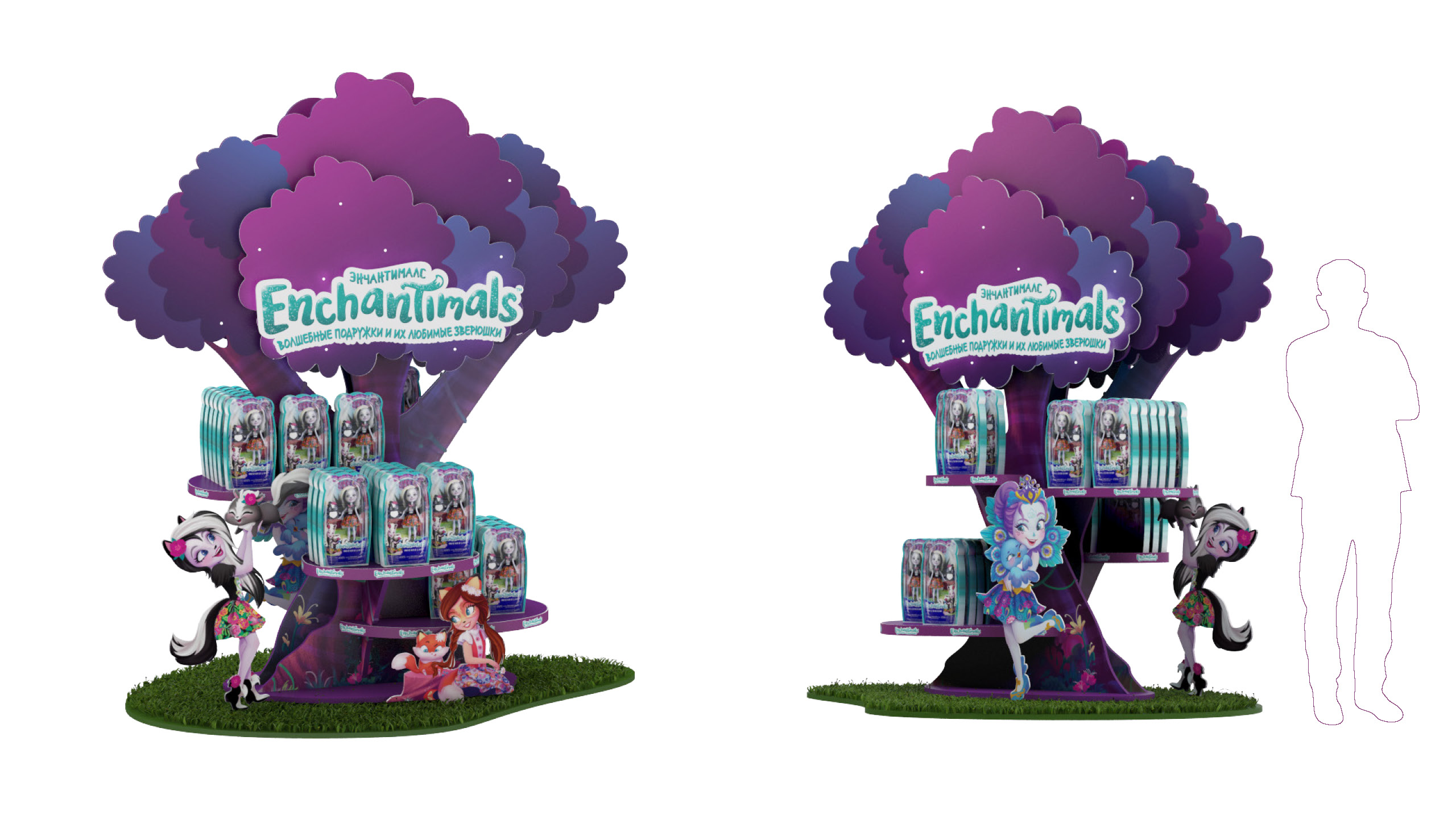 дисплей «Enchantimals» для MATTEL